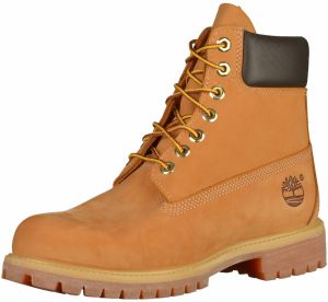 TIMBERLAND Šnurovacie čižmy '6IN Premium'  tmavohnedá / tmavožltá