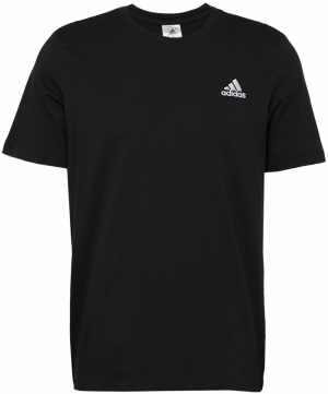 ADIDAS SPORTSWEAR Funkčné tričko 'Essentials'  čierna / biela