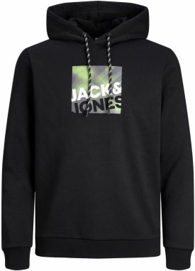 JACK & JONES Mikina 'Logan'  sivá / jablková / čierna / biela