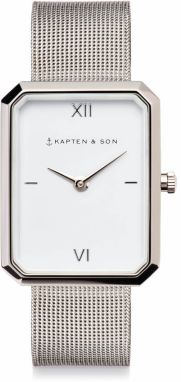 Kapten & Son Analógové hodinky 'Grace Silver Mesh'  strieborná