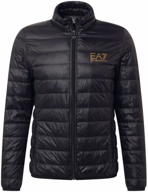 EA7 Emporio Armani Zimná bunda  zlatá / čierna
