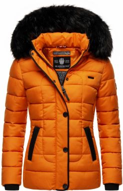 MARIKOO Zimná bunda 'Unique'  oranžová / čierna