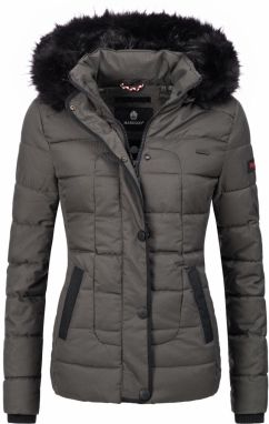 MARIKOO Zimná bunda 'Unique'  antracitová / čierna