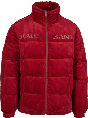Karl Kani Zimná bunda 'Retro Corduroy'  rubínová / brusnicová