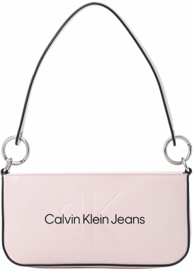 Calvin Klein Jeans Kabelka na rameno  pastelovo ružová / čierna