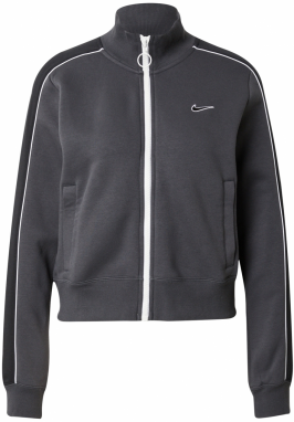 Nike Sportswear Tepláková bunda  antracitová / čierna / biela