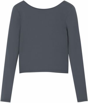 Pull&Bear Tričko  tmavosivá