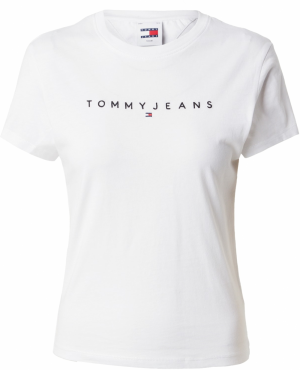 Tommy Jeans Tričko  tmavomodrá / ohnivo červená / biela