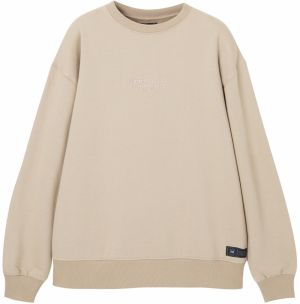 Pull&Bear Mikina  piesková / čierna