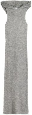 Bershka Pletené šaty  sivá