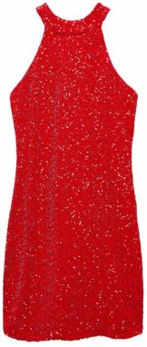 MANGO Kokteilové šaty 'Xlazo'  červená