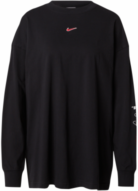 Nike Sportswear Tričko  červená / čierna / biela