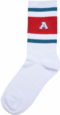 Urban Classics Ponožky 'College Team'  tmavozelená / červená / biela