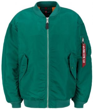 ALPHA INDUSTRIES Prechodná bunda  zelená / červená / biela