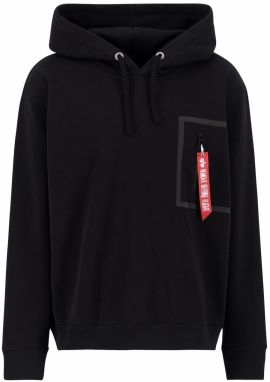 ALPHA INDUSTRIES Mikina  červená / čierna