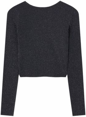 Pull&Bear Tričko  striebornosivá / čierna