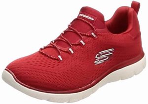 SKECHERS Slip-on obuv 'Summits'  červená / biela