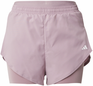 ADIDAS PERFORMANCE Športové nohavice 'Designed For Training 2In1'  rosé / biela