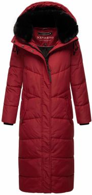 NAVAHOO Zimný kabát 'Hingucker XIV'  rubínová / čierna