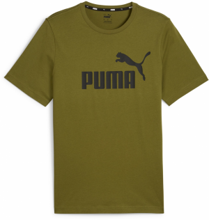 PUMA Tričko 'Essential'  olivová / čierna