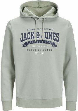JACK & JONES Mikina  námornícka modrá / pastelovo zelená / biela