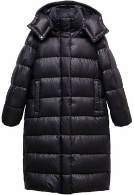 MANGO Zimný kabát  čierna