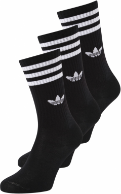 ADIDAS ORIGINALS Ponožky 'SOLID CREW'  čierna / biela
