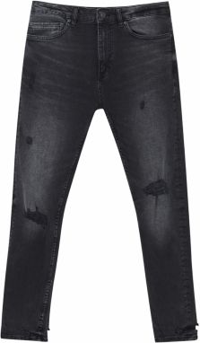 Pull&Bear Džínsy  čierny denim