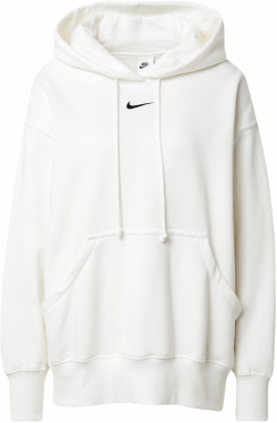 Nike Sportswear Mikina 'Phoenix Fleece'  čierna / biela