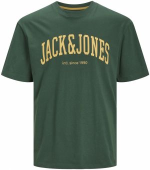 JACK & JONES Tričko 'Josh'  svetložltá / tmavozelená
