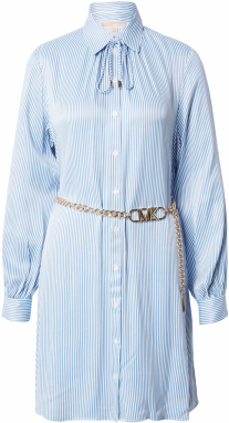 MICHAEL Michael Kors Košeľové šaty  nebesky modrá / biela