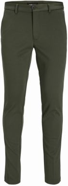 JACK & JONES Chino nohavice  tmavozelená