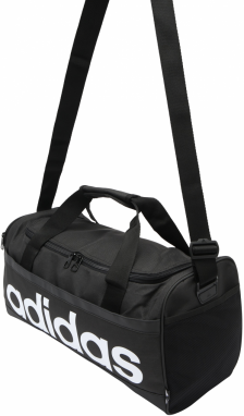 ADIDAS SPORTSWEAR Športová taška 'Essentials Duffel'  čierna / biela