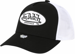 Von Dutch Originals Čiapka 'BOSTON'  čierna / biela