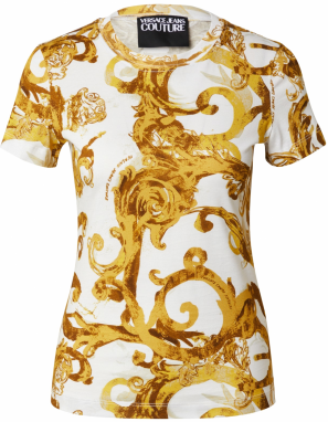 Versace Jeans Couture Tričko  medová / zlatá žltá / biela