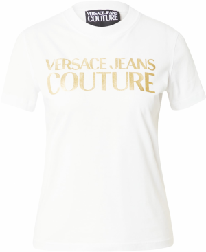 Versace Jeans Couture Tričko  zlatá / biela