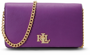 Lauren Ralph Lauren Listová kabelka  zlatá / fialová
