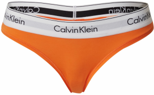 Calvin Klein Underwear Tangá  oranžová / čierna / biela