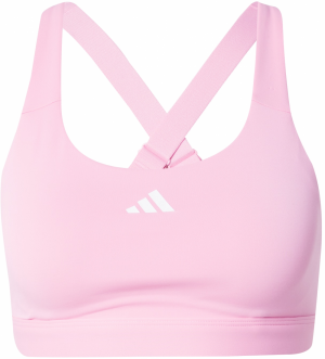 ADIDAS PERFORMANCE Športová podprsenka  ružová / biela