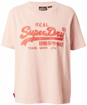 Superdry Tričko  oranžová / s ružovými fľakmi