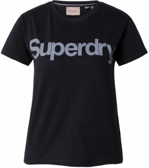 Superdry Tričko  svetlomodrá / čierna