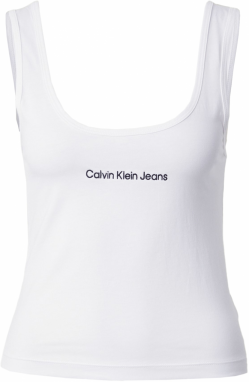 Calvin Klein Jeans Top  čierna / biela