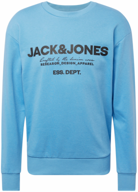 JACK & JONES Mikina 'GALE'  svetlomodrá / čierna