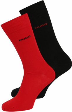 HUGO Red Ponožky  červená / čierna