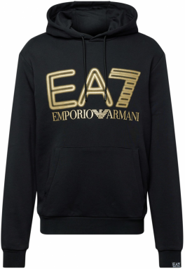 EA7 Emporio Armani Mikina  zlatá / čierna