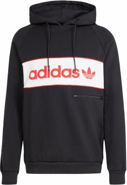 ADIDAS ORIGINALS Mikina 'NY'  červená / čierna / biela