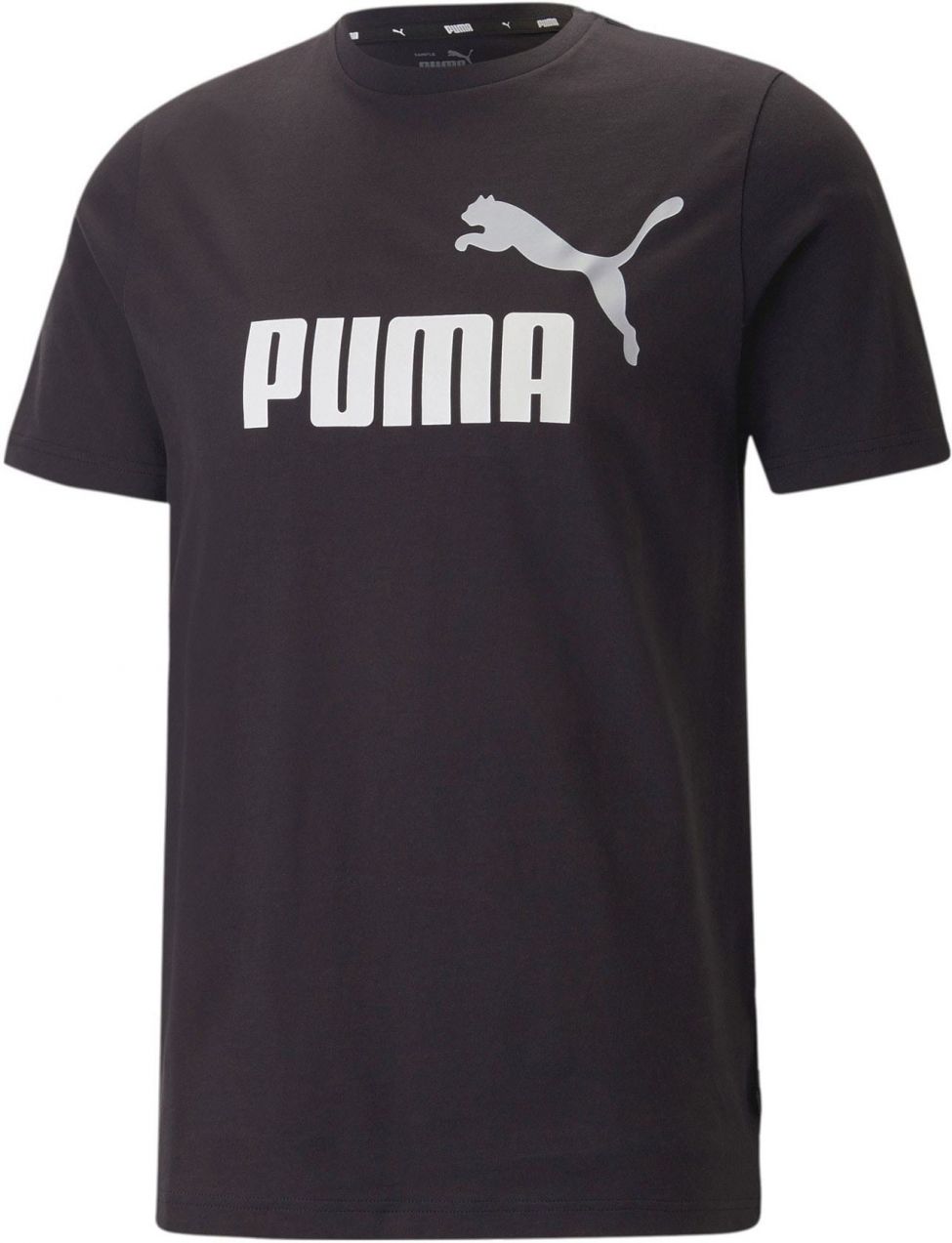 PUMA Funkčné tričko 'Essentials'  čierna / biela