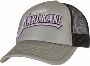 Karl Kani Čiapka 'Trucker'  sivá / fialová / čierna / biela