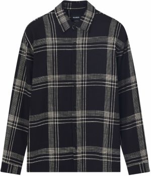 Pull&Bear Košeľa  sivá / čierna