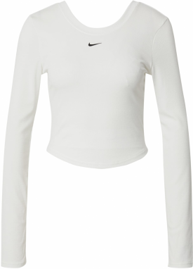 Nike Sportswear Tričko  béžová / čierna